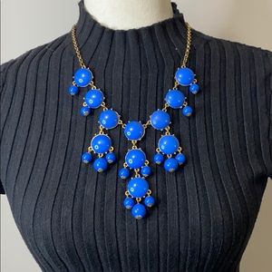 Blue statement necklace